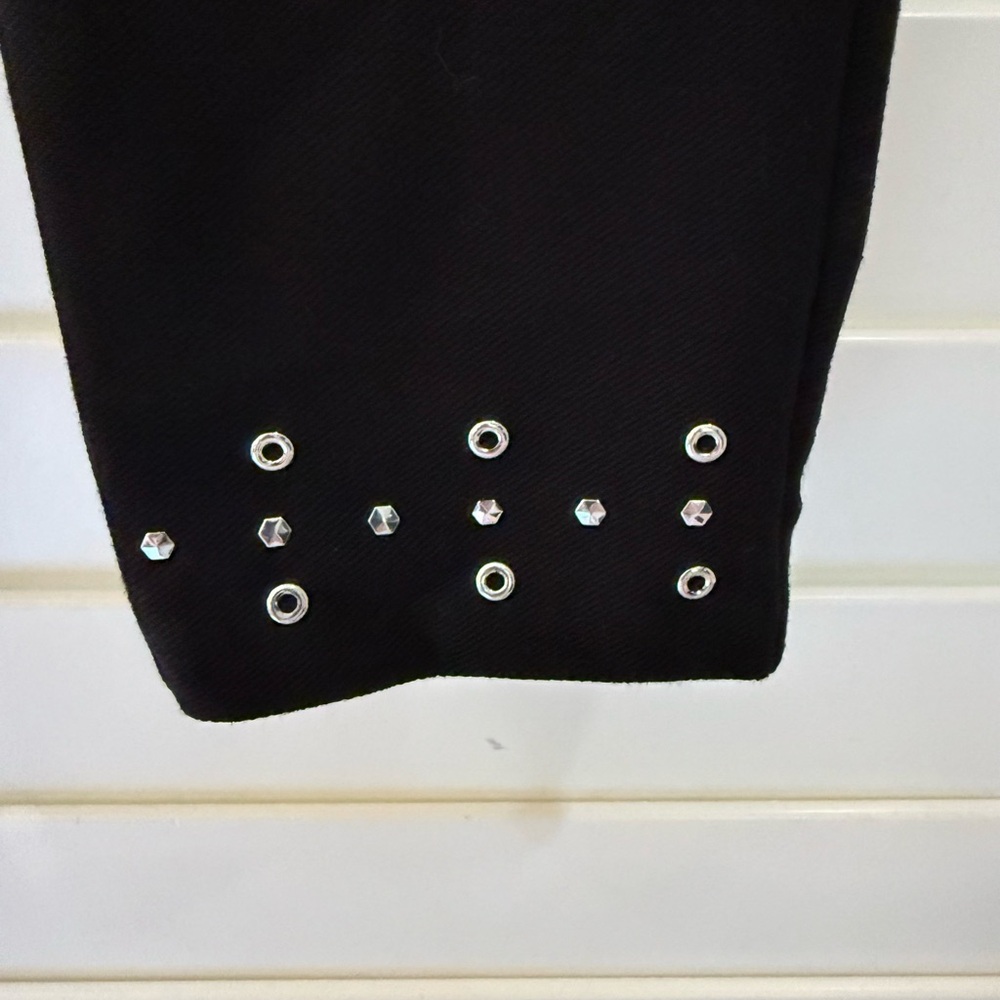 Michael Kors Black Pants w/ Embellished Ankle - Picture 3 of 5